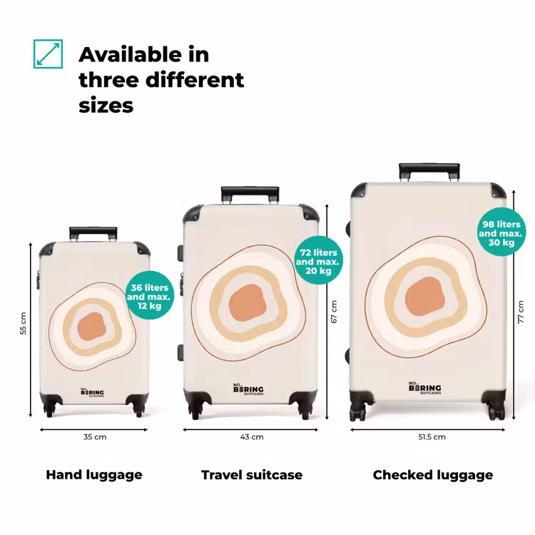 Suitcase - Abstract - Organic - Modern - Beige - Art — 3