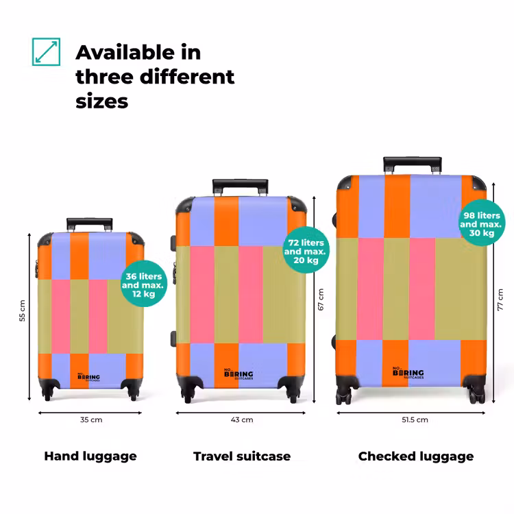 Suitcase - Abstract - Pattern - Geometric - Colorful - Modern — 1