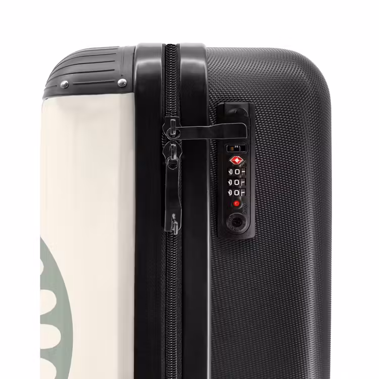 Suitcase - Abstract - Pattern - Radial - Modern - Green — 6