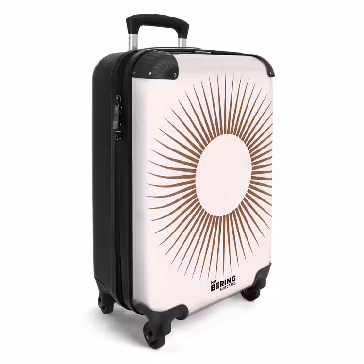 Suitcase - Abstract - Sun - Symbol - Modern - Beige — 2