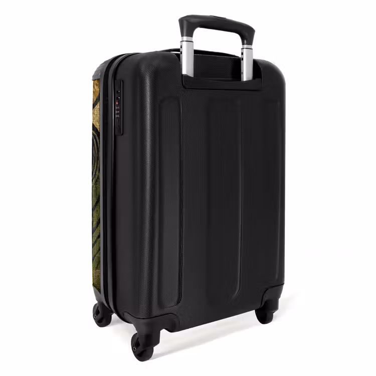 Suitcase - Black - Ochre Yellow - Botanical - Texture — 4