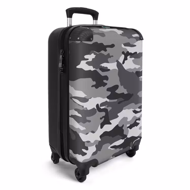 Suitcase - Camo Gray — 2