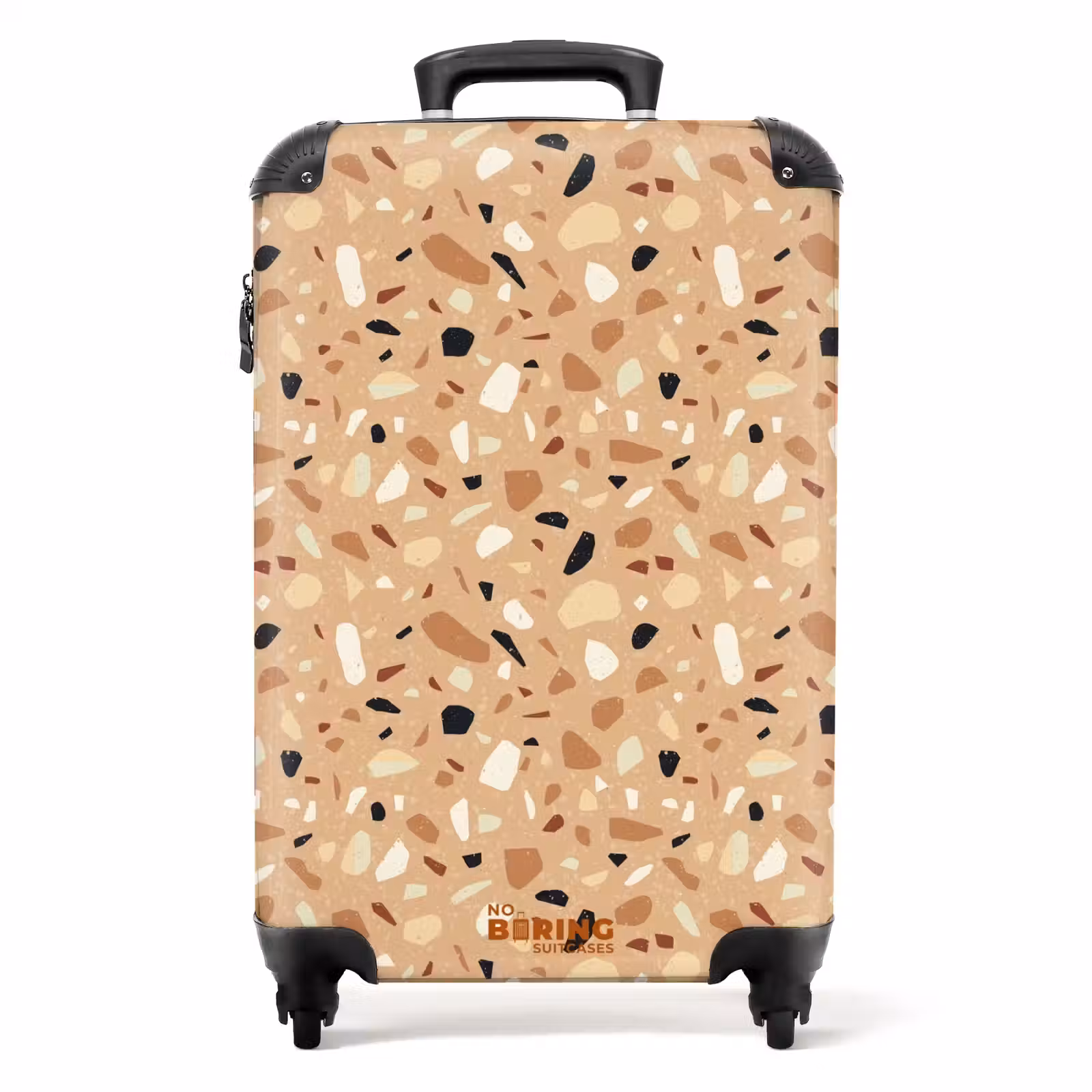 Suitcase - Terrazzo pattern colorful brown — 1