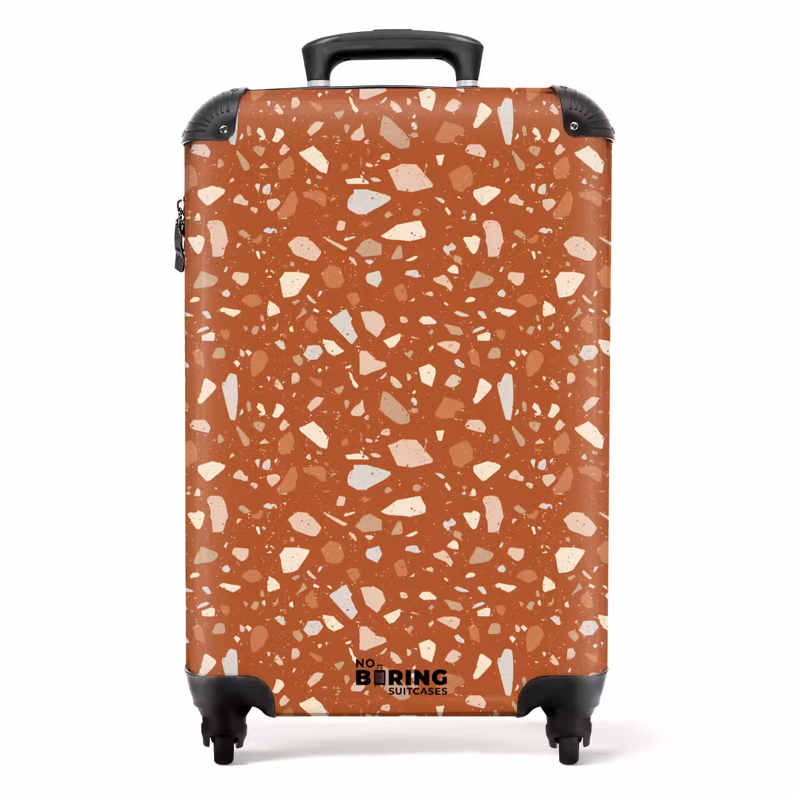 Suitcase - Terrazzo pattern multicolored terracotta — 1