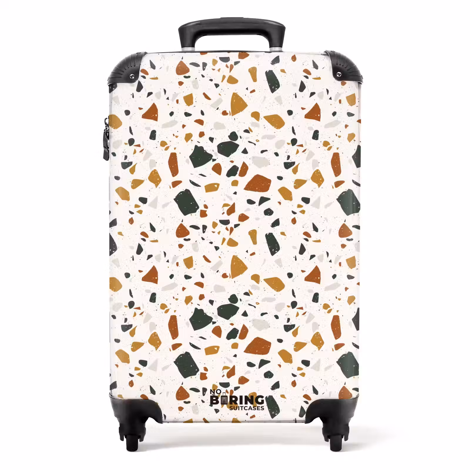 Suitcase - Terrazzo pattern rust ochre — 1