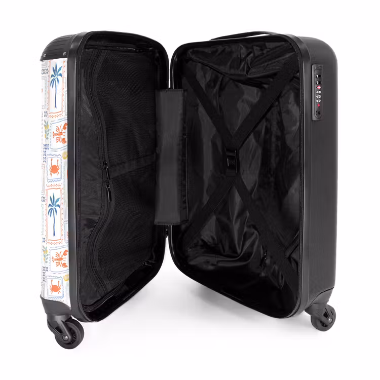 Suitcase - Lobster with summer pattern colorful — 4