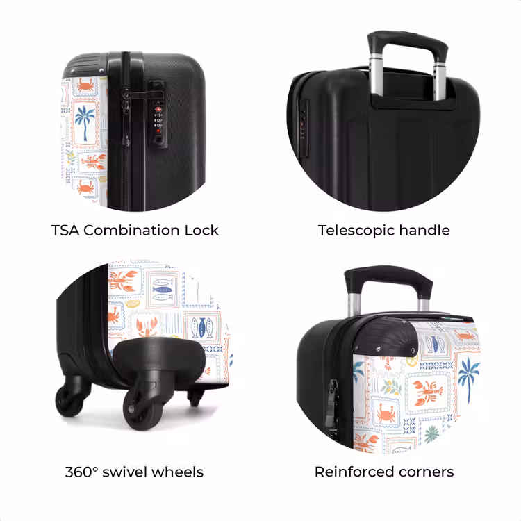 Suitcase - Lobster with summer pattern colorful — 7