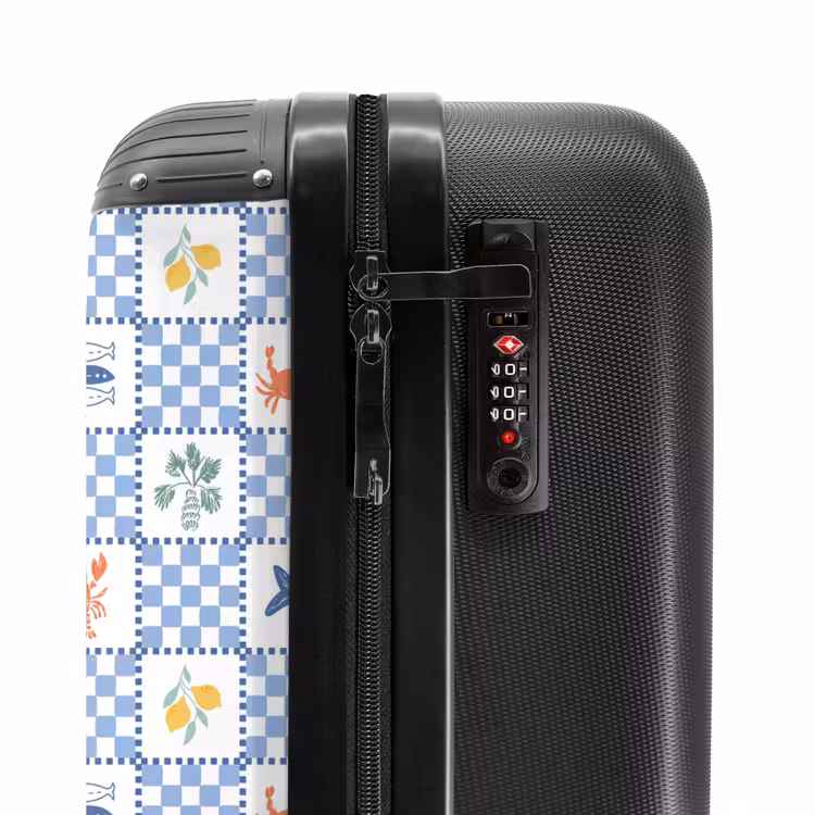 Suitcase - Square summer print blue — 5