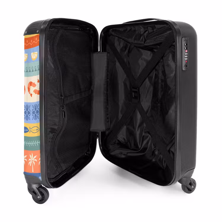 Suitcase - Striped illustrations colorful — 4