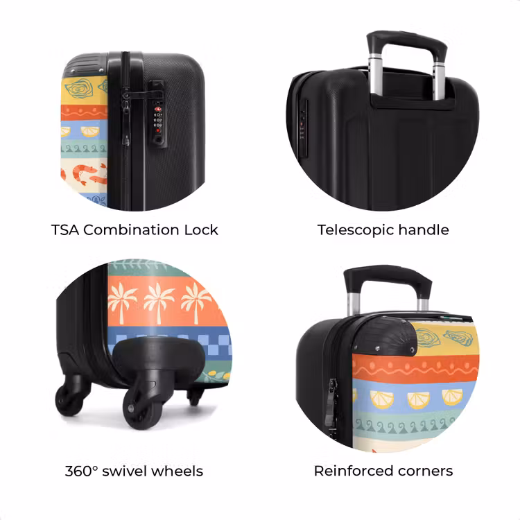 Suitcase - Striped illustrations colorful — 7