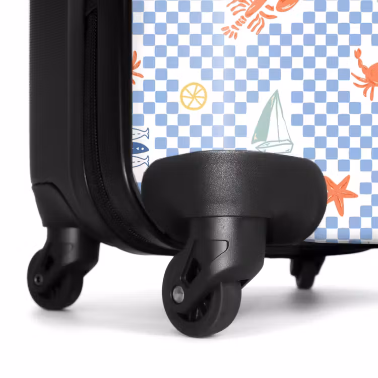 Suitcase - Summer beach print blue — 6
