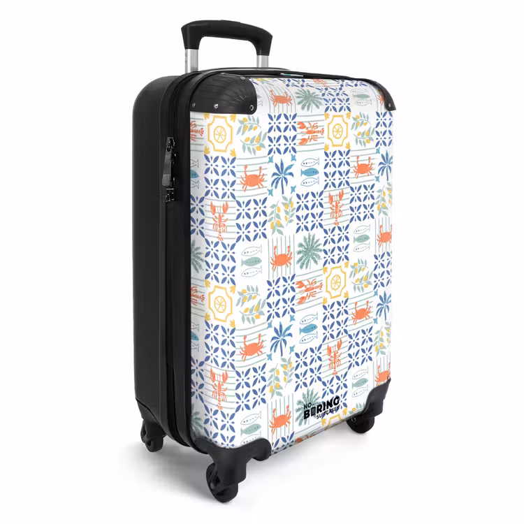 Suitcase - Summer tile pattern colorful — 2