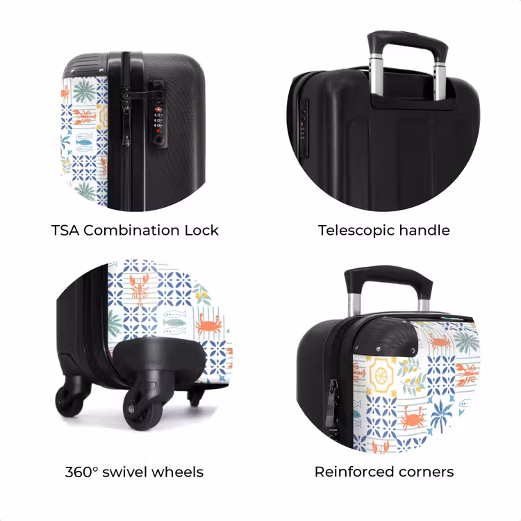 Suitcase - Summer tile pattern colorful — 7