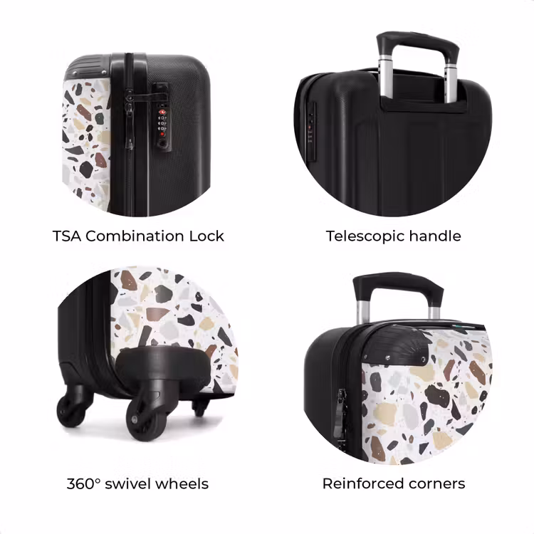 Suitcase - Terrazzo natural color pattern — 7