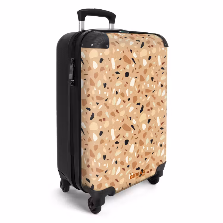 Suitcase - Terrazzo pattern colorful brown — 2