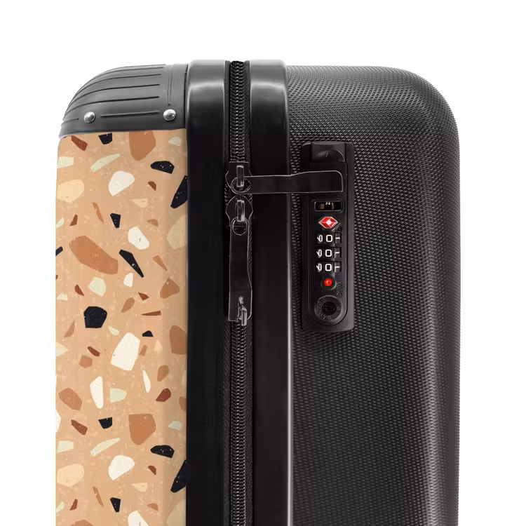 Suitcase - Terrazzo pattern colorful brown — 5