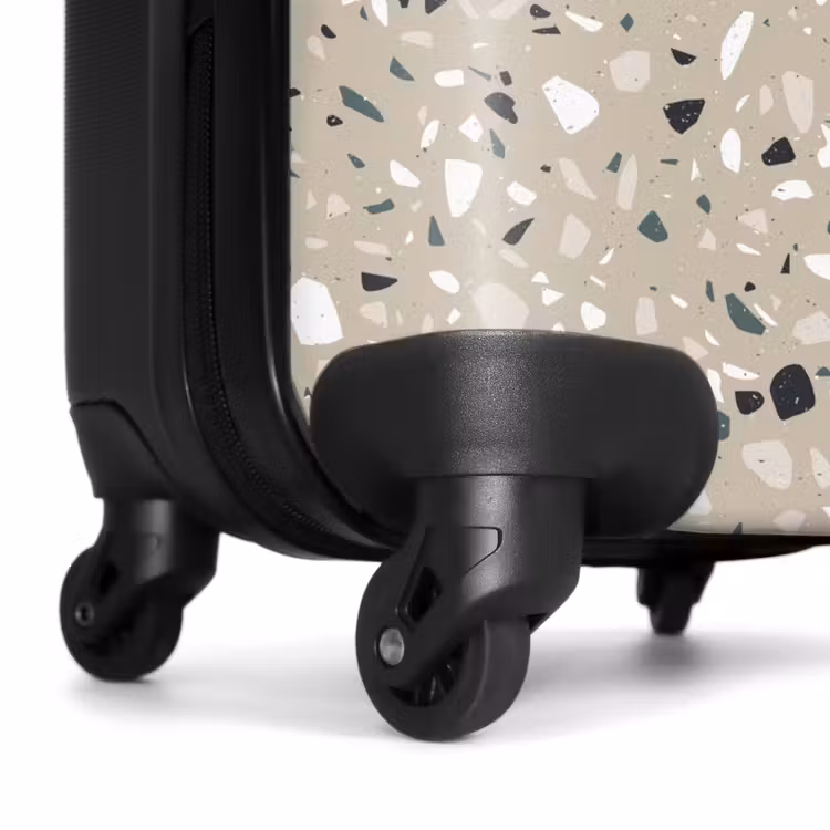 Suitcase - Terrazzo pattern colorful gray green — 6