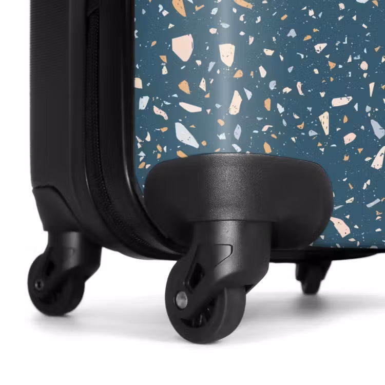 Suitcase - Terrazzo pattern green with pastel — 6