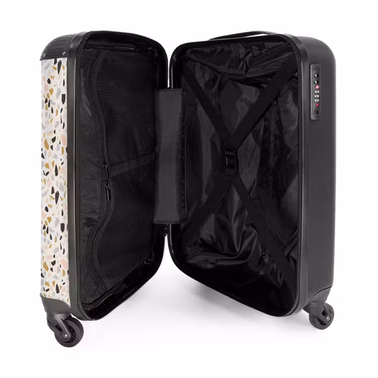 Suitcase - Terrazzo pattern multicolored — 4