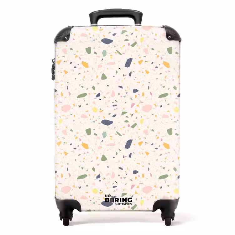 Suitcase - Terrazzo pattern multicolored confetti — 1