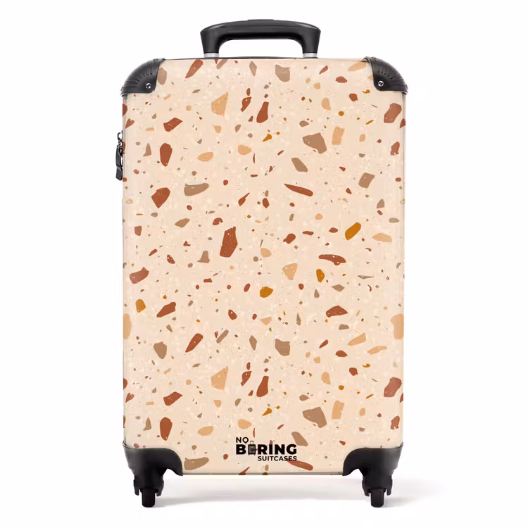 Suitcase - Terrazzo pattern multicolored terra — 1