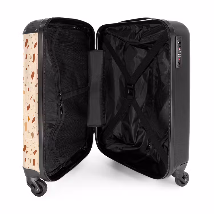 Suitcase - Terrazzo pattern multicolored terra — 4