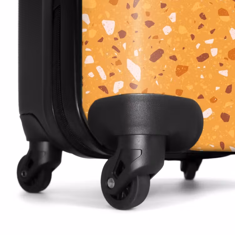 Suitcase - Terrazzo pattern multicolored yellow — 6