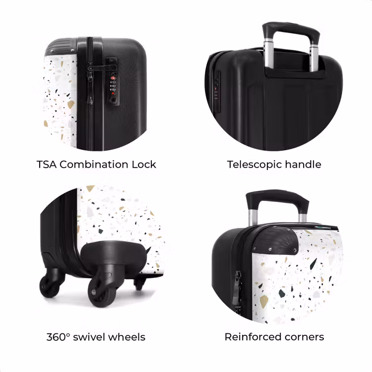 Suitcase - Terrazzo pattern neutral — 7