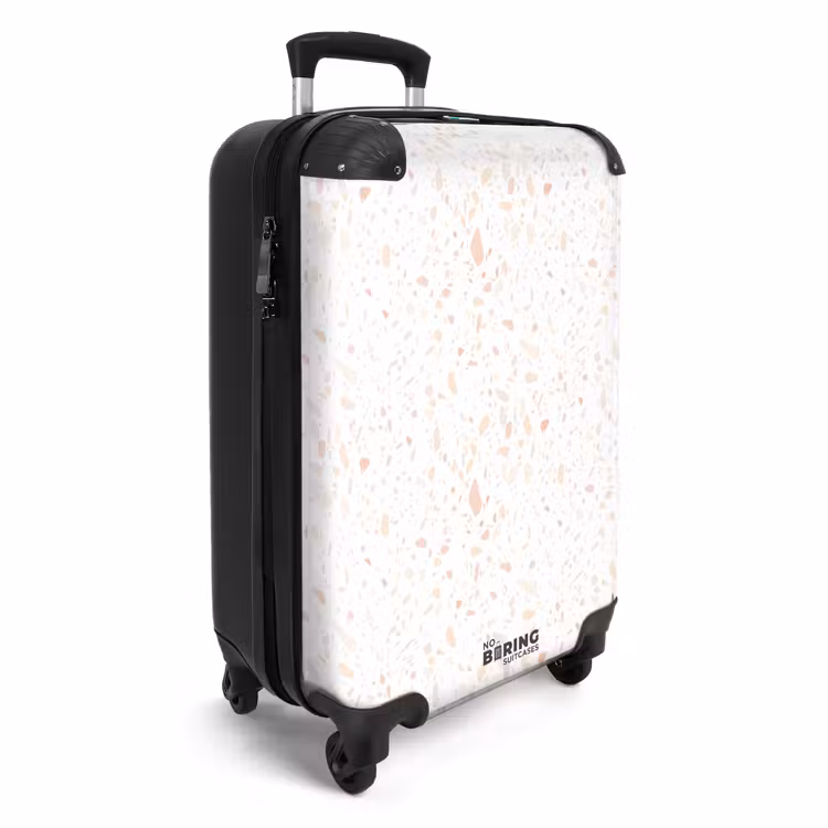 Suitcase - Terrazzo pattern peach — 2
