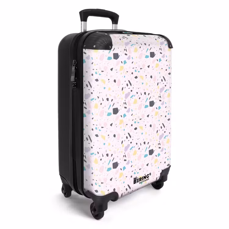 Suitcase - Terrazzo pattern pink confetti — 2