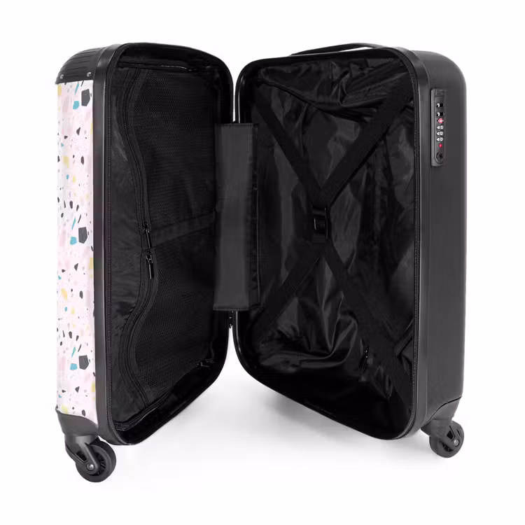 Suitcase - Terrazzo pattern pink confetti — 4