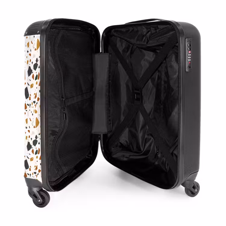 Suitcase - Terrazzo pattern rust ochre — 4