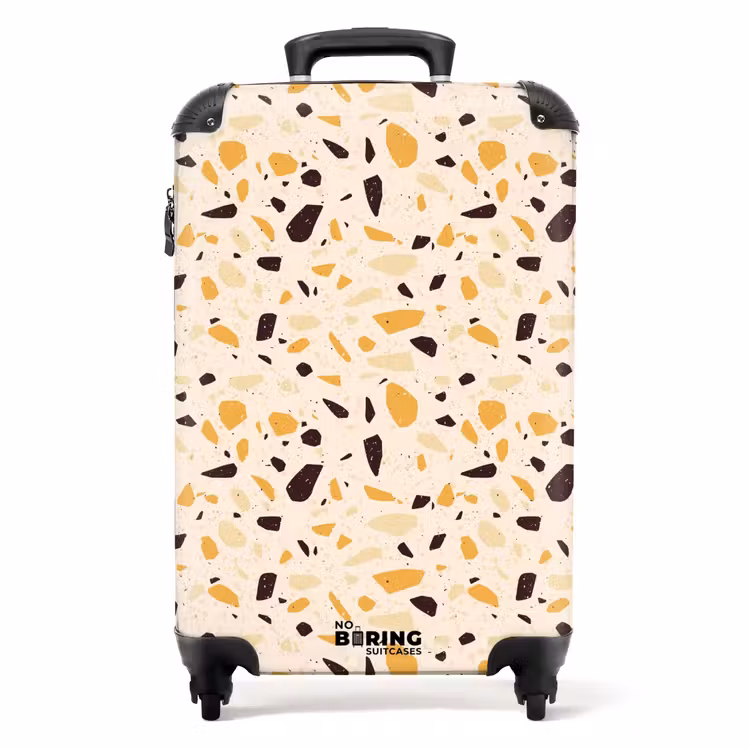Suitcase - Terrazzo pattern yellow — 1