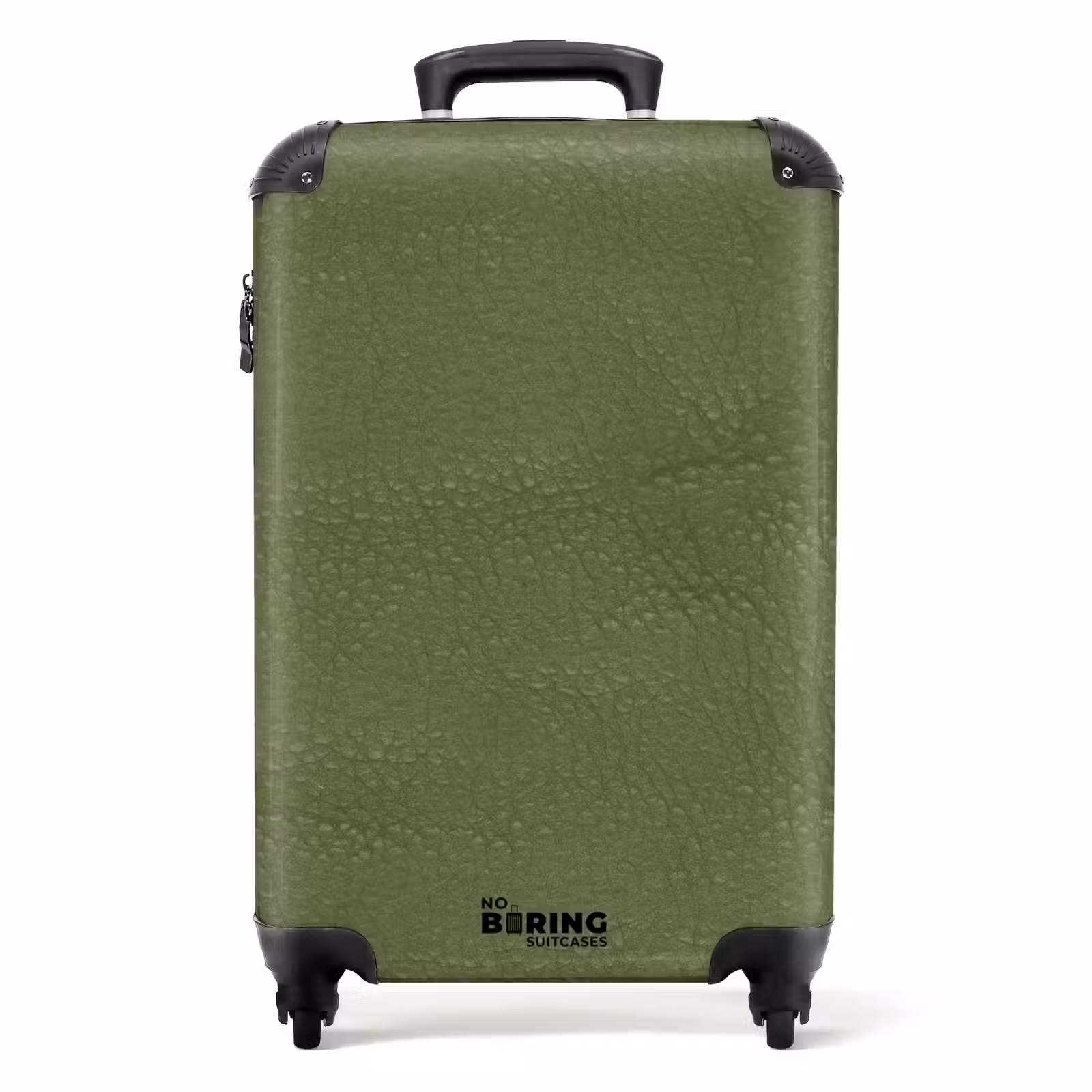 Suitcase - Leather look apple green — 1