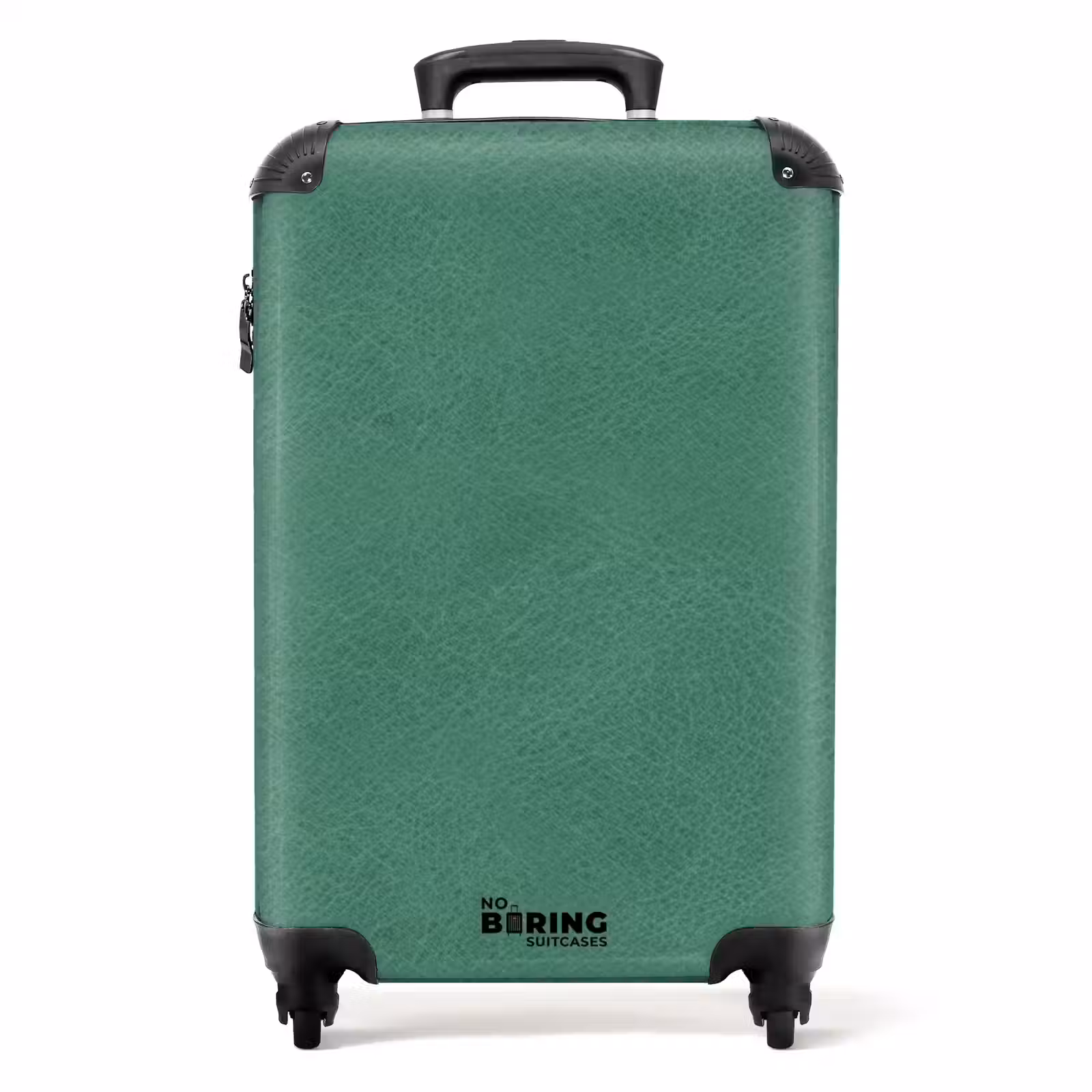 Suitcase - Leather look blue green — 1