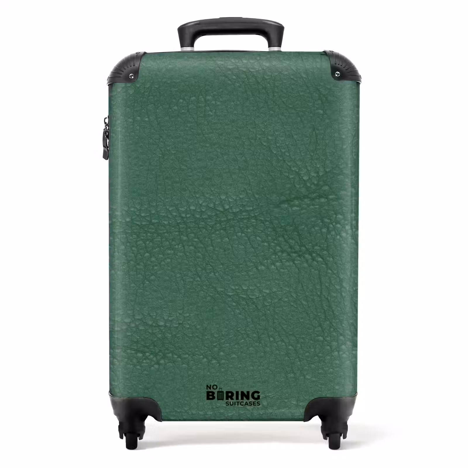 Suitcase - Leather look color green — 1