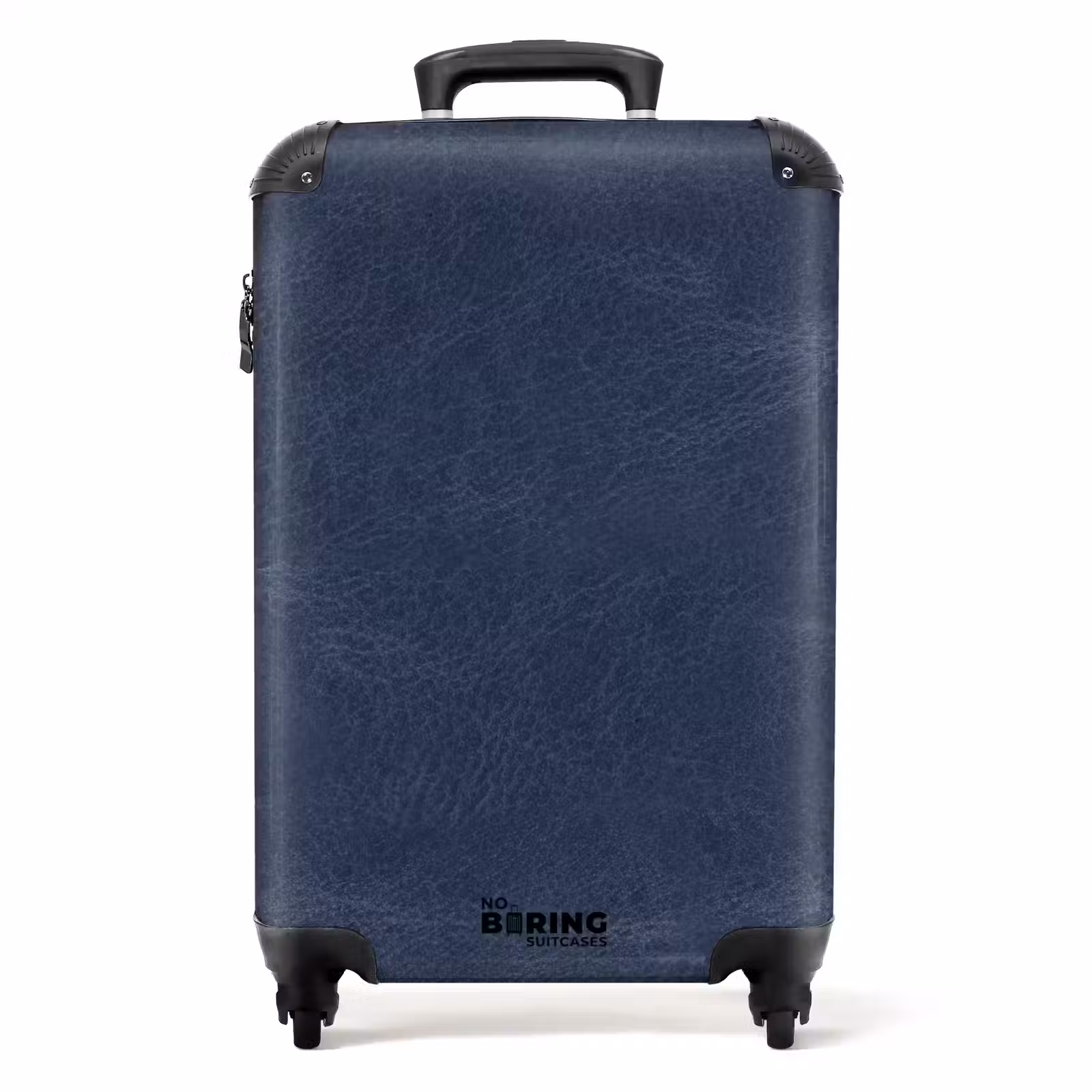 Suitcase - Leather look dark blue — 1