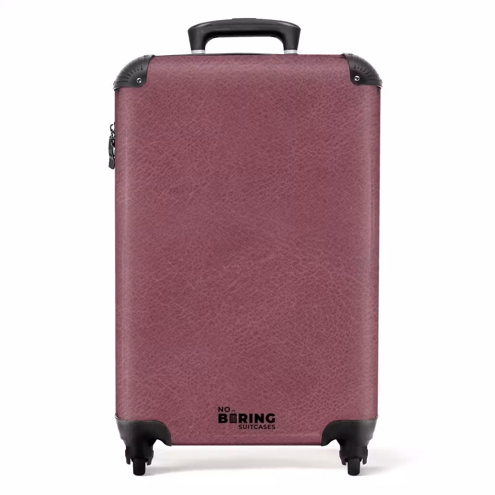 Suitcase - Leather look dark pink — 1