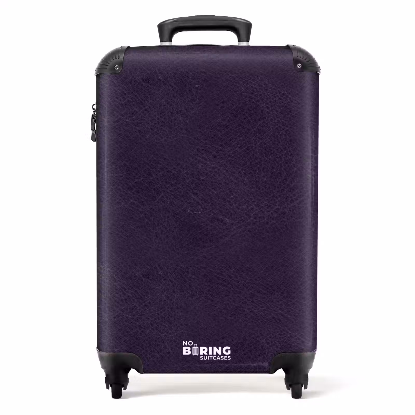 Suitcase - Leather look deep purple — 1