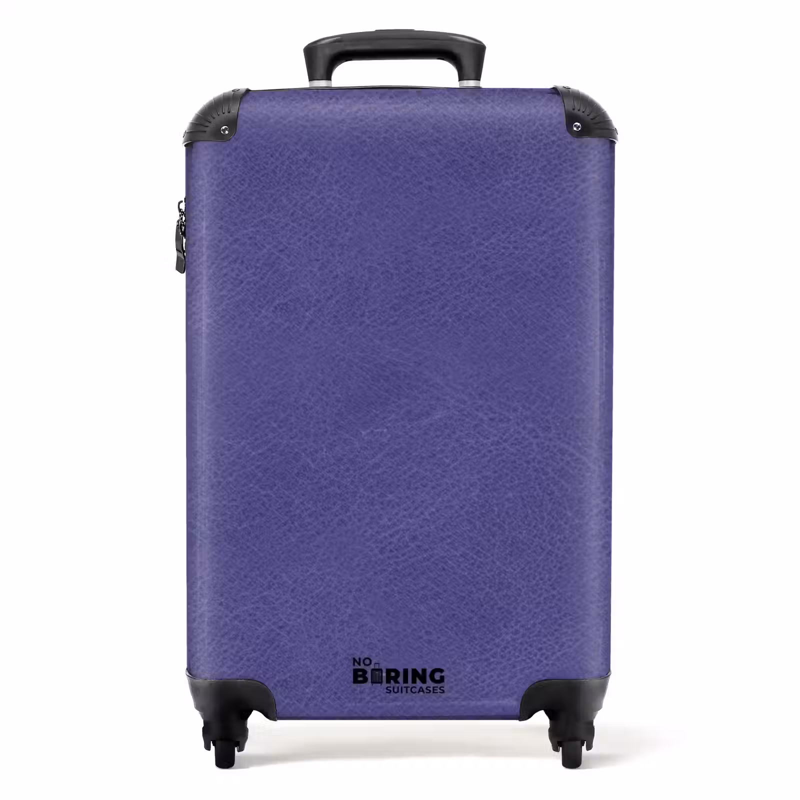 Suitcase - Leather look purple — 1