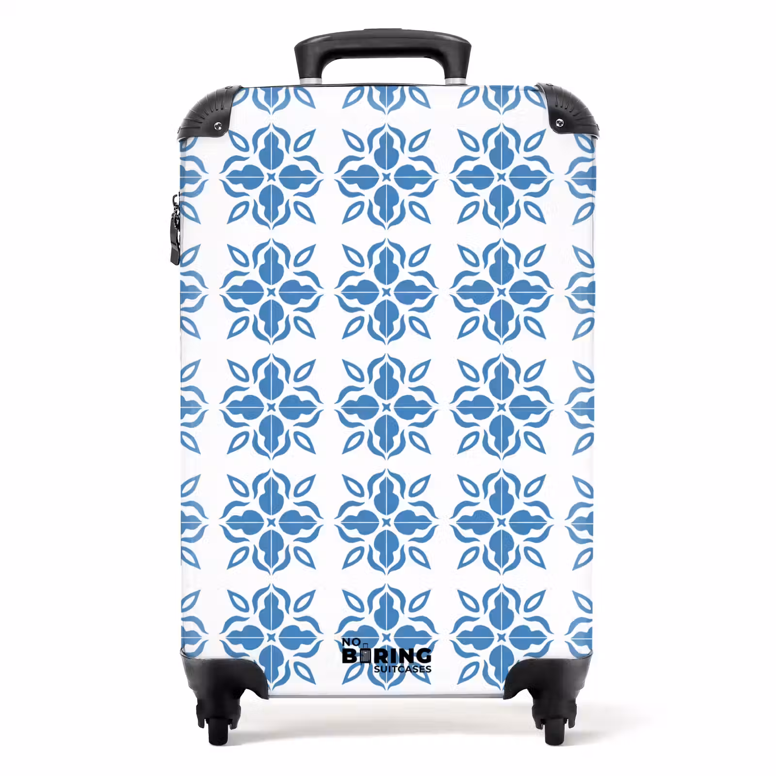 Suitcase - Summer tile print blue — 1