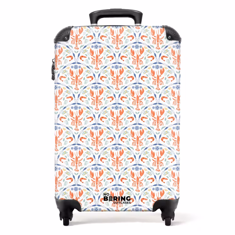 Suitcase - Crustacean pattern colorful — 1
