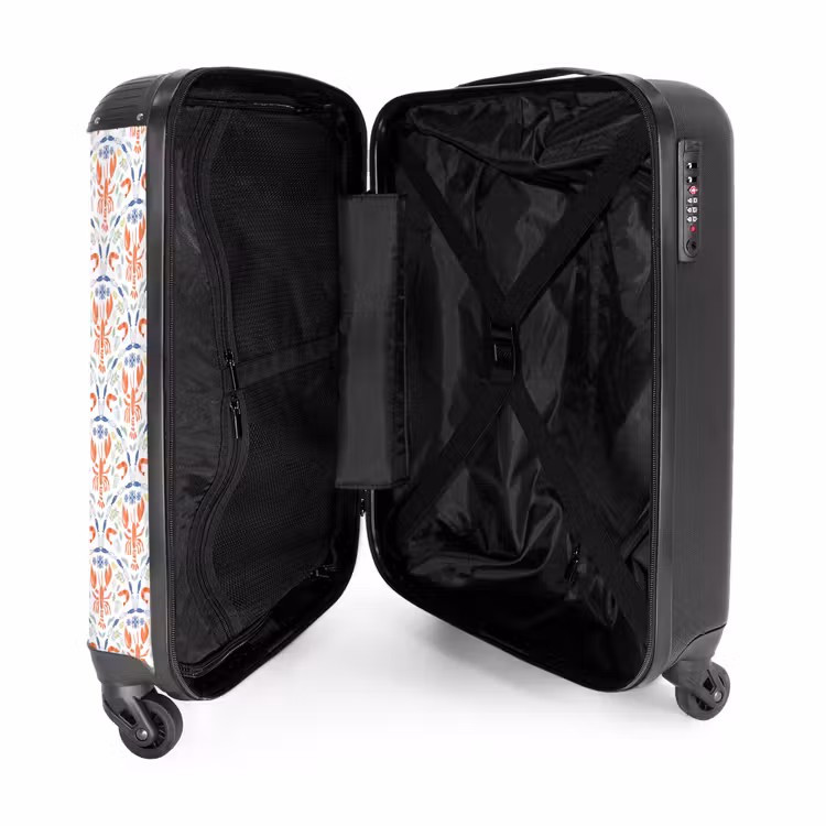 Suitcase - Crustacean pattern colorful — 4
