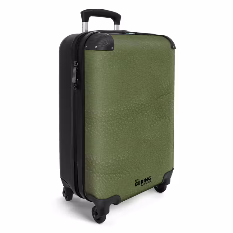 Suitcase - Leather look apple green — 2