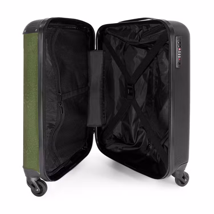 Suitcase - Leather look apple green — 4