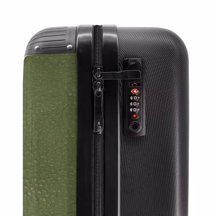Suitcase - Leather look apple green — 5