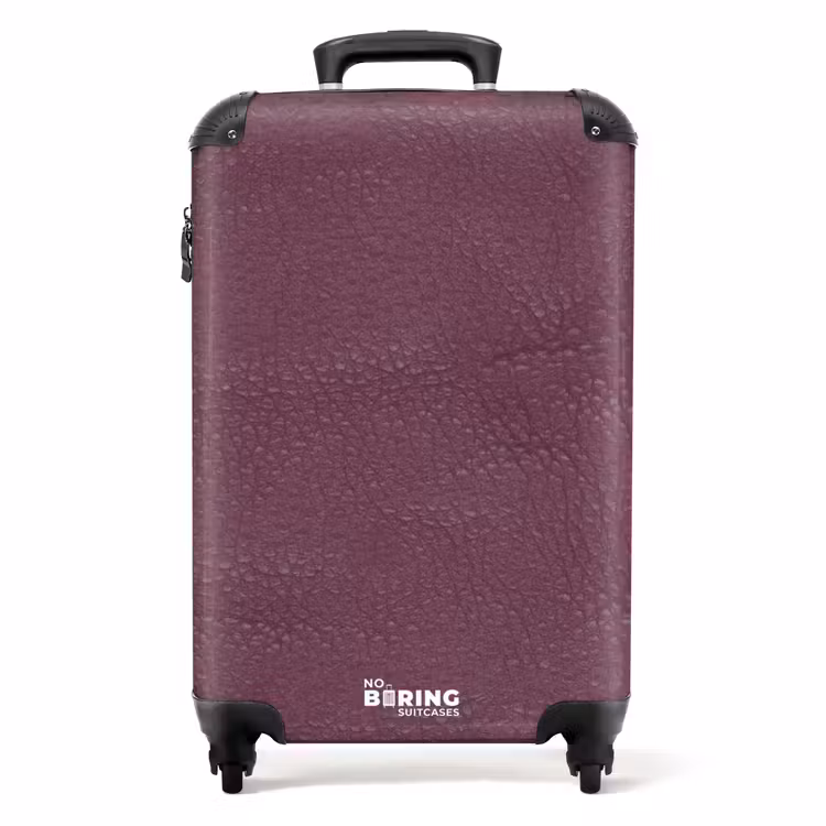 Suitcase - Leather look berry purple — 1