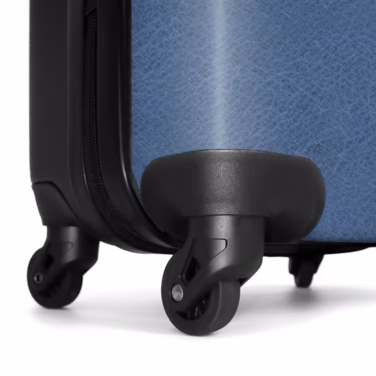 Suitcase - Leather look blue — 6