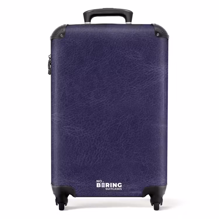 Suitcase - Leather look center purple — 1