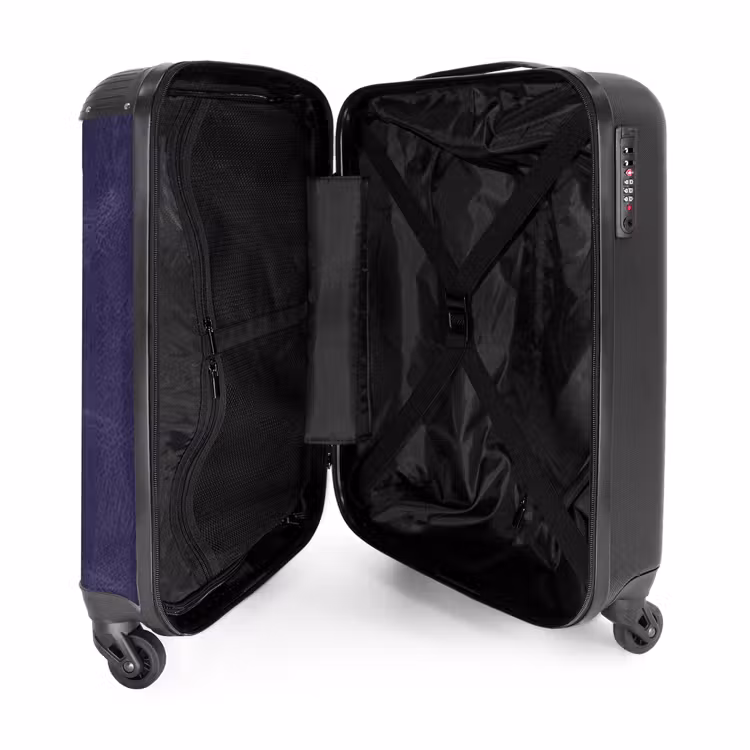 Suitcase - Leather look center purple — 4